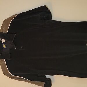 Utility Terry Cloth Men's Black/tan Short‎ Sleeve Shirt Retro 90's Lg